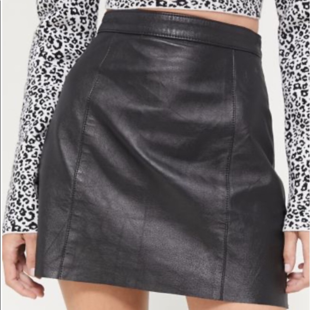 Urban Outfitters vintage leather skirt NWOT